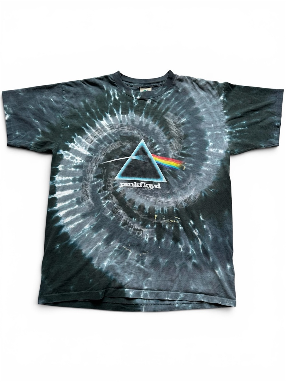 vintage Liquid Blue Pink Floyd Dark Side Of The Moon t shirt